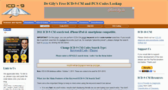 Desktop Screenshot of icd9cm.drgily.com